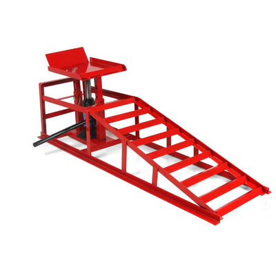 КОМПЛЕКТ ОТ 2 РАМПИ ЗА КОЛА ПО 5 ТОНА С КРИК MAR-POL