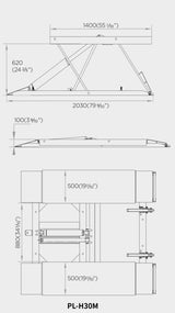 МОБИЛЕН МОНОФАЗЕН НОЖИЧЕН ПОДЕМНИК 3 ТОНА 100 – 620 ММ ROCKFORCE