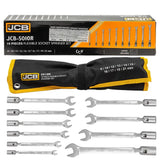 ГЛУХИ ЗВЕЗДОГАЕЧНИ КЛЮЧОВЕ (8-21мм) КОМПЛЕКТ 10 ЧАСТИ JCB