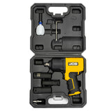 ПНЕВМАТИЧЕН ГАЙКОВЕРТ С КЪС ШПИНДЕЛ 1450 NМ 1/2″ JCB С ВЛОЖКИ И КУФАР