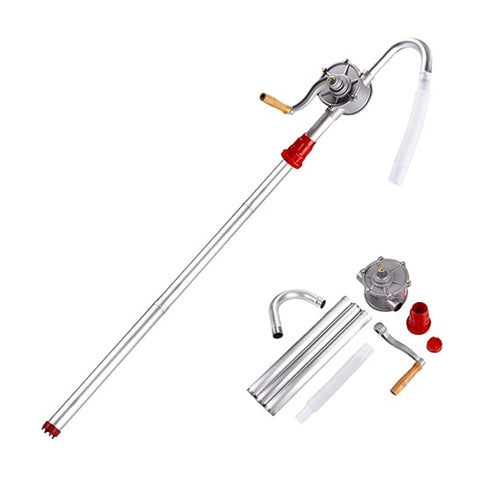 АЛУМИНИЕВА РЪЧНА РОТАЦИОННА ПОМПА ЗА ИЗТОЧВАНЕ НА МАСЛО И ДИЗЕЛОВО ГОРИВО ОТ ВАРЕЛИ STAHLMAYER