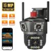 ВЪНШНА WiFi КАМЕРА С ТРИ ОБЕКТИВА И АЛАРМА – ТРОЙНА WiFi КАМЕРА 16MP SUNVISION
