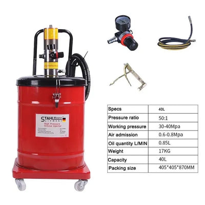 ПНЕВМАТИЧНА СИСТЕМА ЗА ГРЕСИРАНЕ – ТАКАЛАМИТ 40 ЛИТРА STAHLMAYER