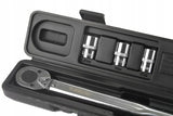 ДИНАМОМЕТРИЧЕН КЛЮЧ 1/2″ 28 – 210 NM + КОМПЛЕКТ ВЛОЖКИ (17, 19, 21 ММ) + УДЪЛЖИТЕЛ 125 ММ MAR-POL