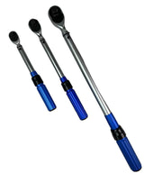 КОМПЛЕКТ ДИНАМОМЕТРИЧНИ КЛЮЧОВЕ 3 ЧАСТИ 1/4, 3/8 И 1/2 В МЕТАЛЕН КУФАР KRAFTWELLE