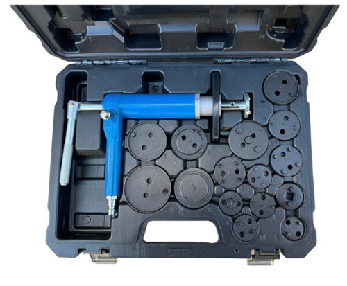 ПНЕВМАТИЧЕН КОМПЛЕКТ ЗА ПРИБИРАНЕ НА СПИРАЧНИ ЦИЛИНДРИ 16 ЧАСТИ KRAFTWELLE