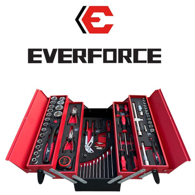 СГЪВАЕМ МЕТАЛЕН КУФАР С ИНСТРУМЕНТИ 86 ЧАСТИ EVERFORCE