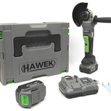 АКУМУЛАТОРЕН БЕЗЧЕТКОВ ЪГЛОШЛАЙФ 36V 5,0AH HAWEK