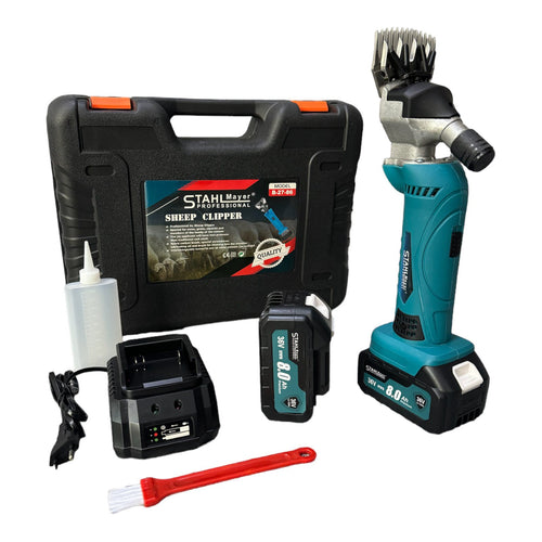 АКУМУЛАТОРНА МАШИНКА ЗА ПОДСТРИГВАНЕ НА ЖИВОТНИ 36V 8.0AH С 2 БАТЕРИИ STAHLMAYER