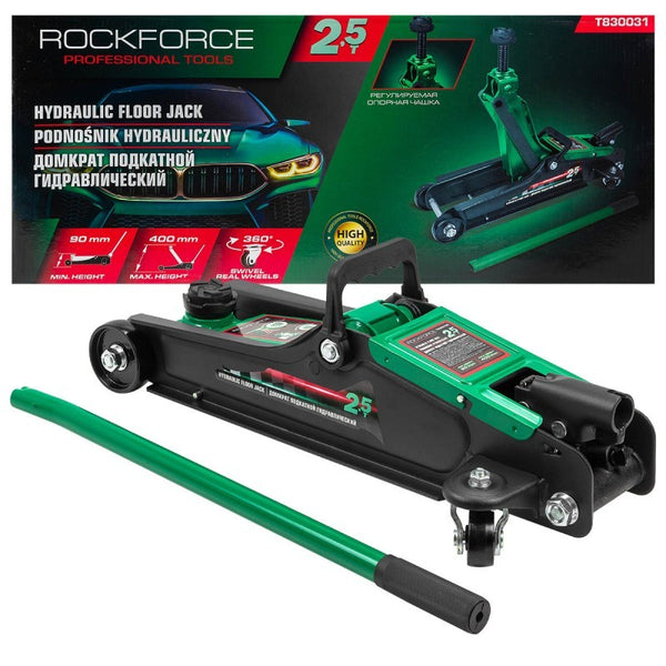 КРИК КРОКОДИЛ 2.5 ТОНА 90 – 400 ММ ROCKFORCE